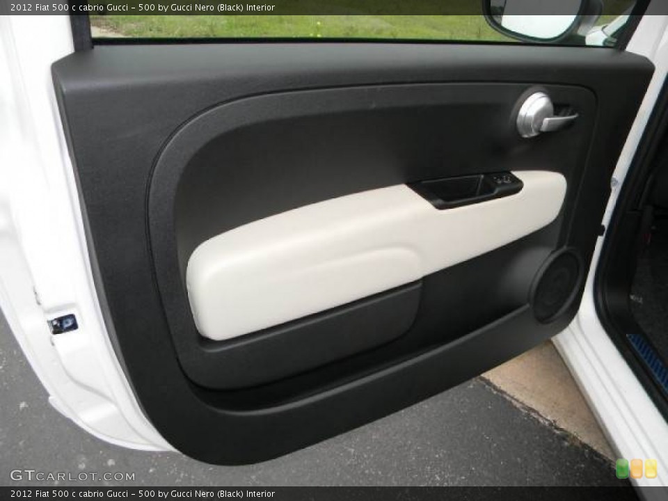 500 by Gucci Nero (Black) Interior Door Panel for the 2012 Fiat 500 c cabrio Gucci #63072366