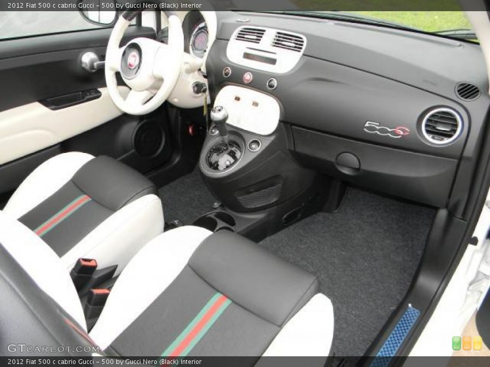 500 by Gucci Nero (Black) Interior Dashboard for the 2012 Fiat 500 c cabrio Gucci #63072379