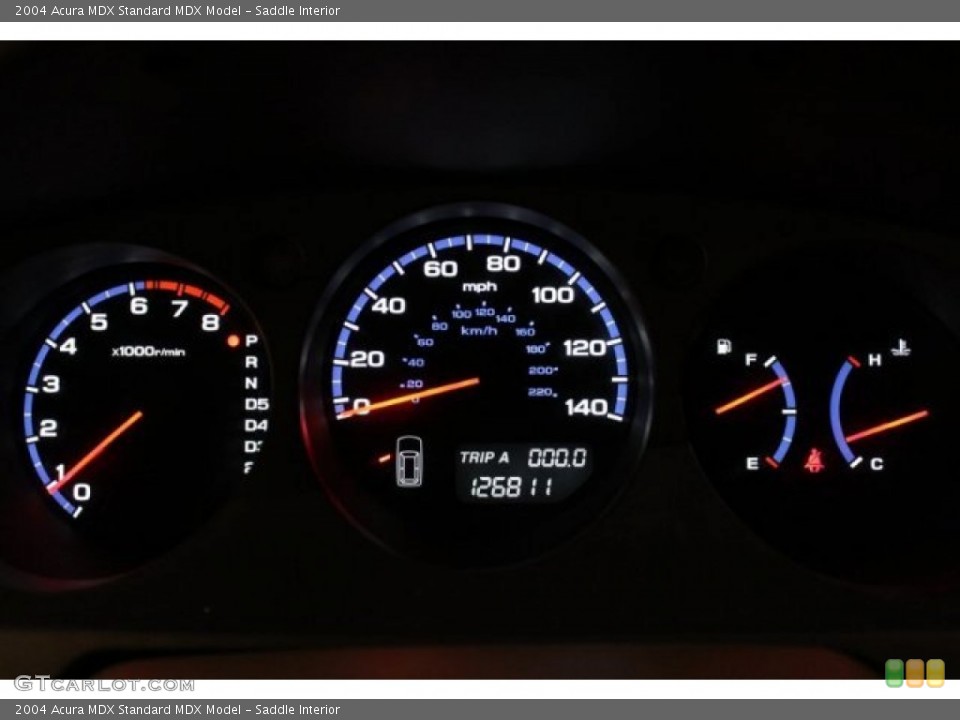 Saddle Interior Gauges for the 2004 Acura MDX  #63073157