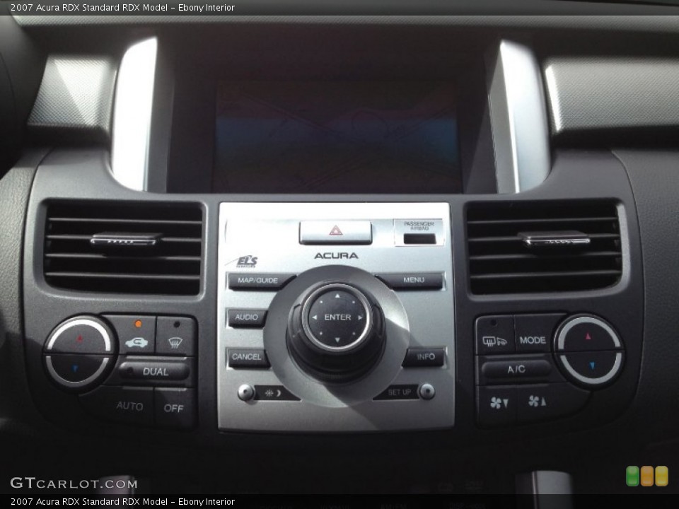 Ebony Interior Controls for the 2007 Acura RDX  #63075025