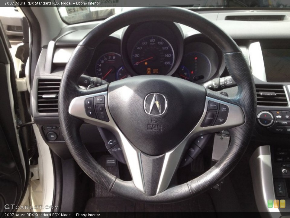 Ebony Interior Steering Wheel for the 2007 Acura RDX  #63075053