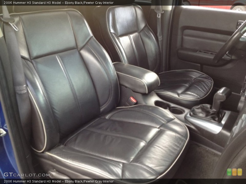 Ebony Black/Pewter Gray Interior Photo for the 2006 Hummer H3  #63075740