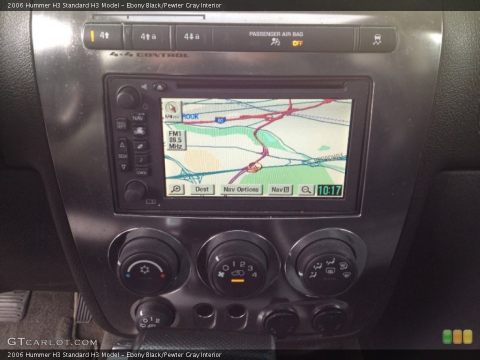 Ebony Black/Pewter Gray Interior Navigation for the 2006 Hummer H3  #63075800
