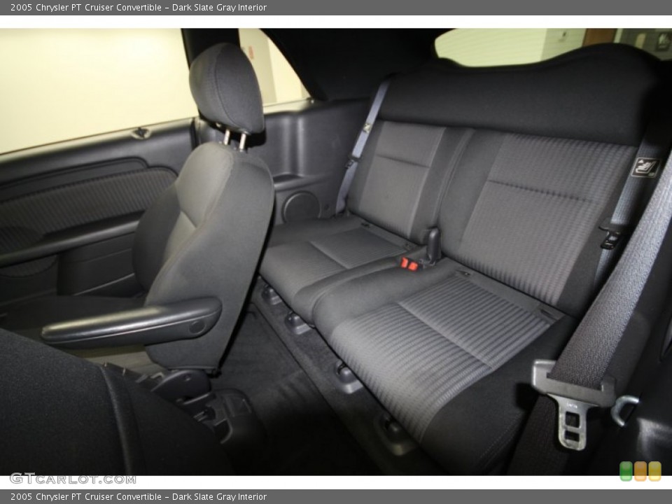 Dark Slate Gray Interior Rear Seat for the 2005 Chrysler PT Cruiser Convertible #63077528