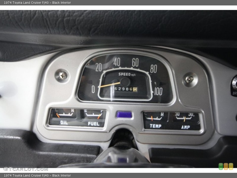 Black Interior Gauges for the 1974 Toyota Land Cruiser FJ40 #63079133