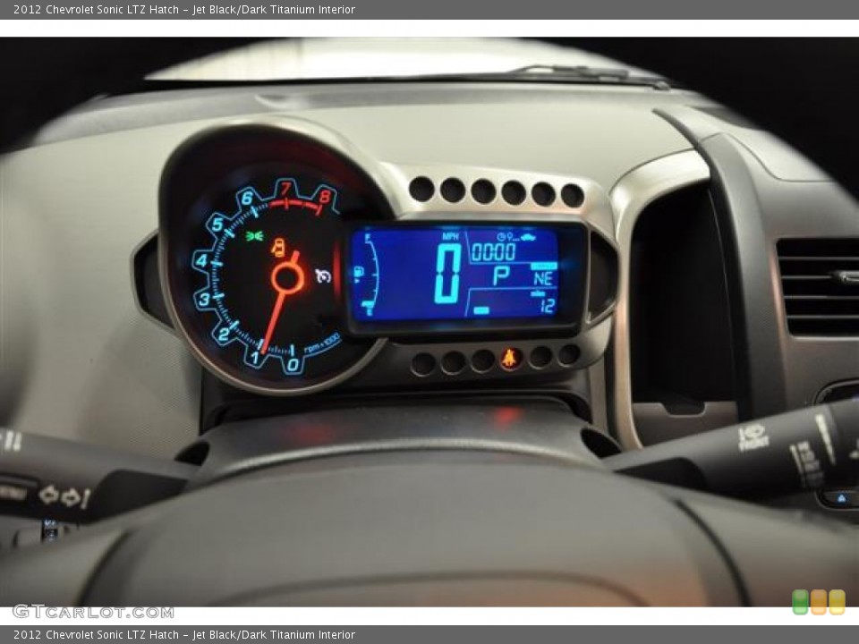 Jet Black/Dark Titanium Interior Gauges for the 2012 Chevrolet Sonic LTZ Hatch #63079157