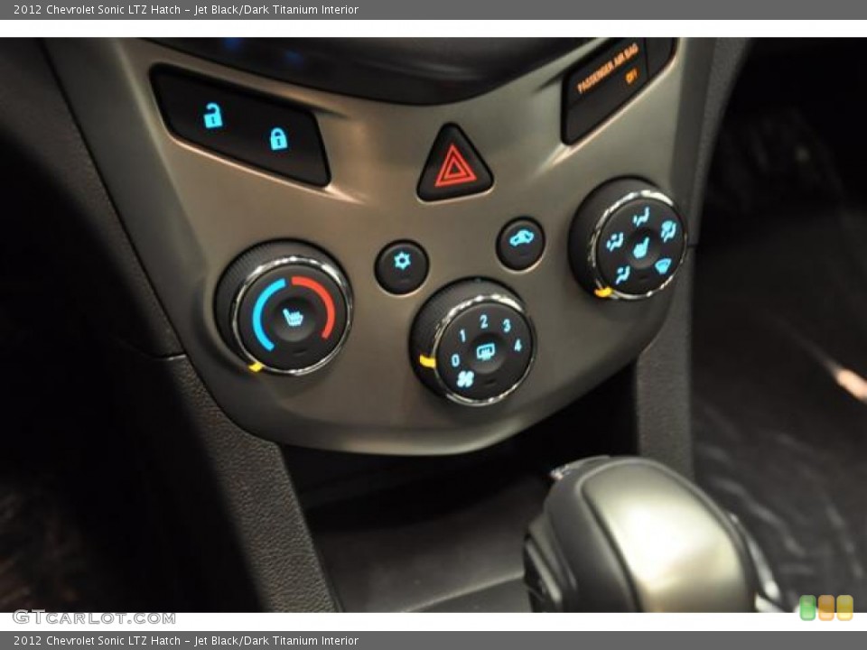 Jet Black/Dark Titanium Interior Controls for the 2012 Chevrolet Sonic LTZ Hatch #63079184