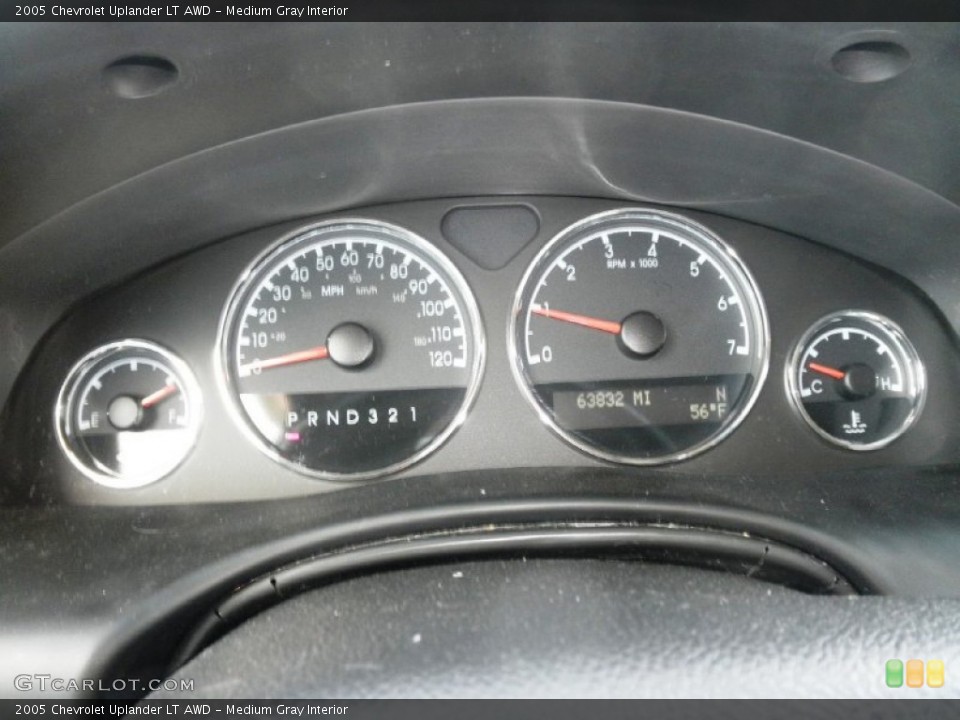 Medium Gray Interior Gauges for the 2005 Chevrolet Uplander LT AWD #63079856