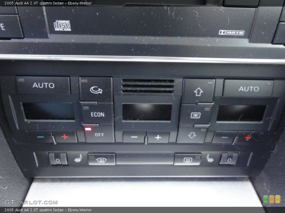 Ebony Interior Controls for the 2005 Audi A4 2.0T quattro Sedan #63082511