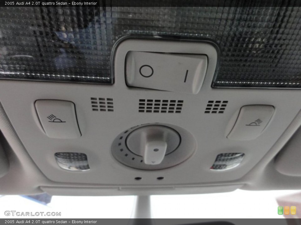 Ebony Interior Controls for the 2005 Audi A4 2.0T quattro Sedan #63082529