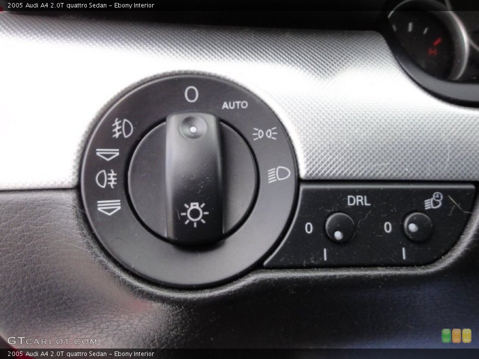 Ebony Interior Controls for the 2005 Audi A4 2.0T quattro Sedan #63082592