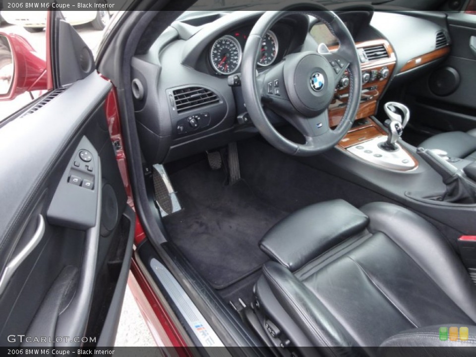 Black Interior Prime Interior for the 2006 BMW M6 Coupe #63084164