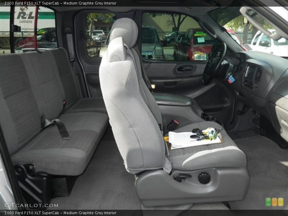 Medium Graphite Grey Interior Photo for the 2003 Ford F150 XLT SuperCab #63085070