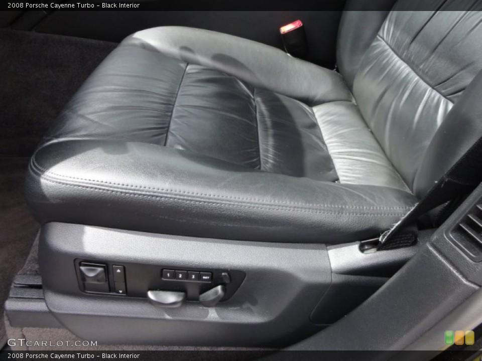Black Interior Front Seat for the 2008 Porsche Cayenne Turbo #63085430