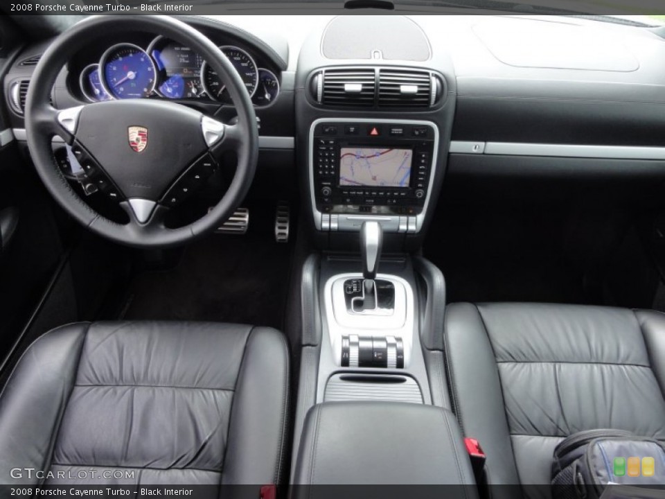 Black Interior Dashboard for the 2008 Porsche Cayenne Turbo #63085537