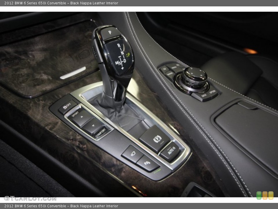 Black Nappa Leather Interior Transmission for the 2012 BMW 6 Series 650i Convertible #63086771
