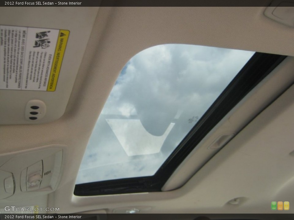 Stone Interior Sunroof for the 2012 Ford Focus SEL Sedan #63090866