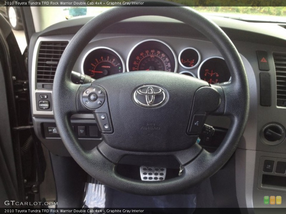 Graphite Gray Interior Steering Wheel for the 2010 Toyota Tundra TRD Rock Warrior Double Cab 4x4 #63092099