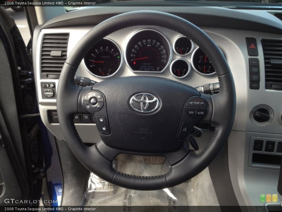 Graphite Interior Steering Wheel for the 2008 Toyota Sequoia Limited 4WD #63092738