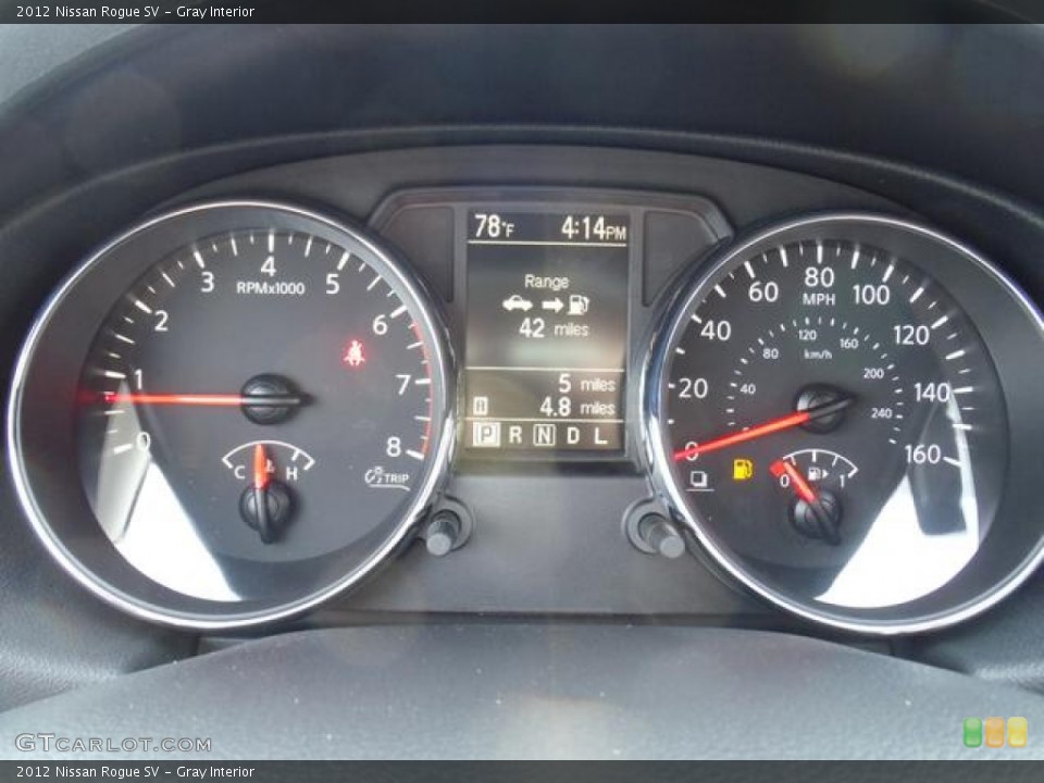 Gray Interior Gauges for the 2012 Nissan Rogue SV #63093500
