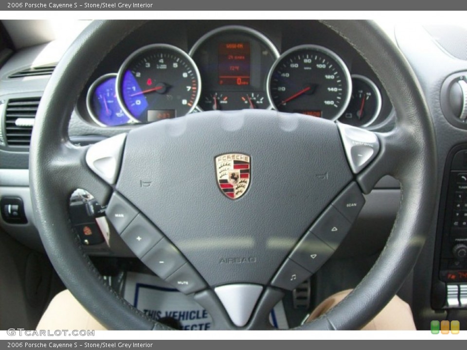Stone/Steel Grey Interior Steering Wheel for the 2006 Porsche Cayenne S #63095651