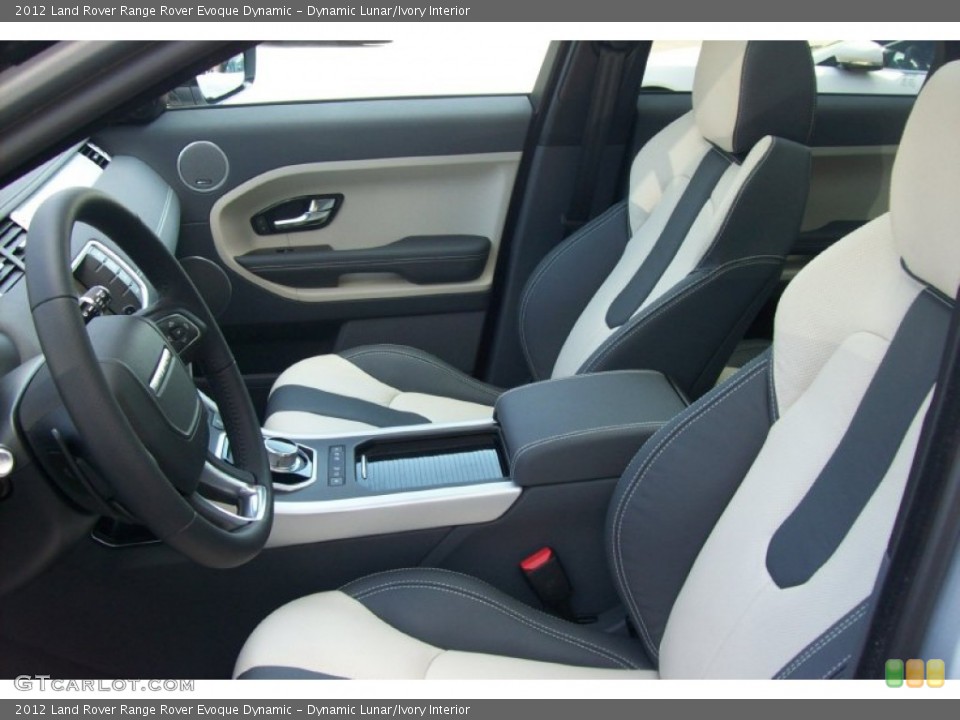 Dynamic Lunar/Ivory Interior Photo for the 2012 Land Rover Range Rover Evoque Dynamic #63095744