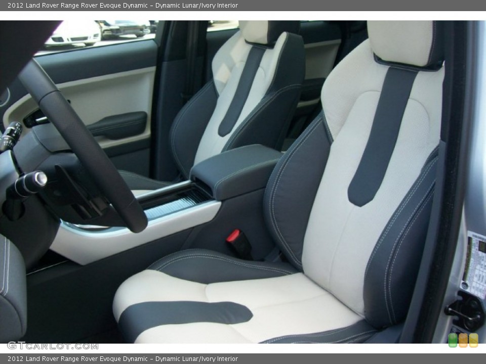 Dynamic Lunar/Ivory Interior Front Seat for the 2012 Land Rover Range Rover Evoque Dynamic #63095747