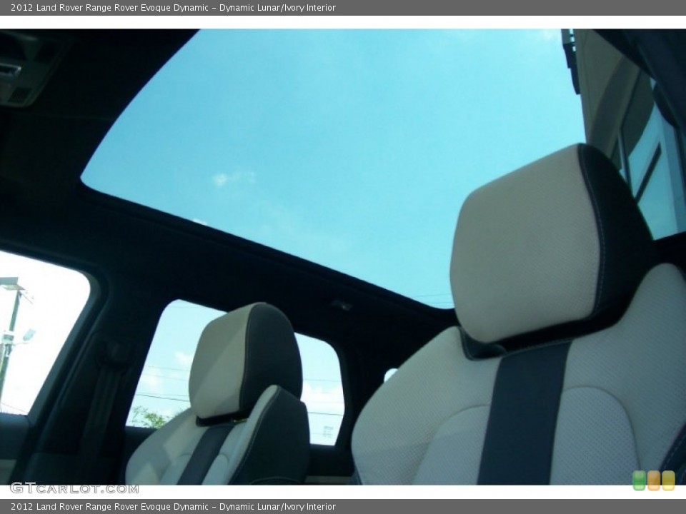 Dynamic Lunar/Ivory Interior Sunroof for the 2012 Land Rover Range Rover Evoque Dynamic #63095759