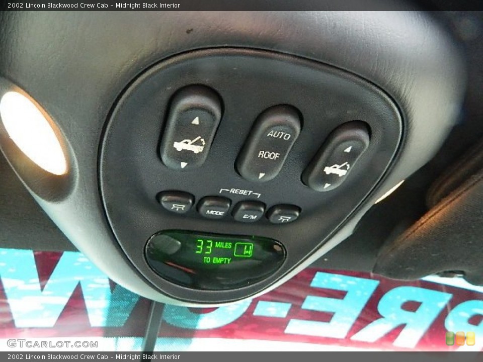 Midnight Black Interior Controls for the 2002 Lincoln Blackwood Crew Cab #63096446
