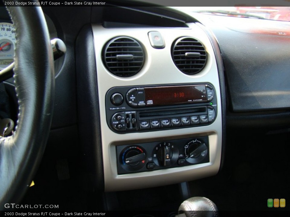 Dark Slate Gray Interior Controls for the 2003 Dodge Stratus R/T Coupe #63097079