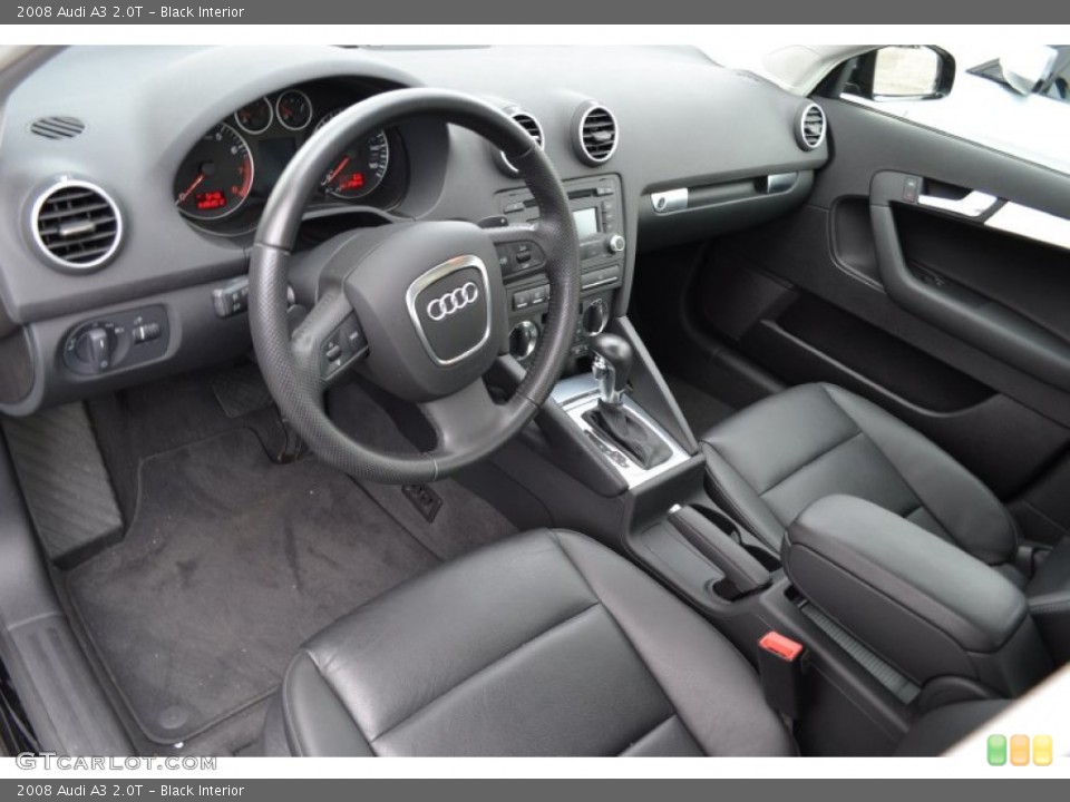 Black 2008 Audi A3 Interiors