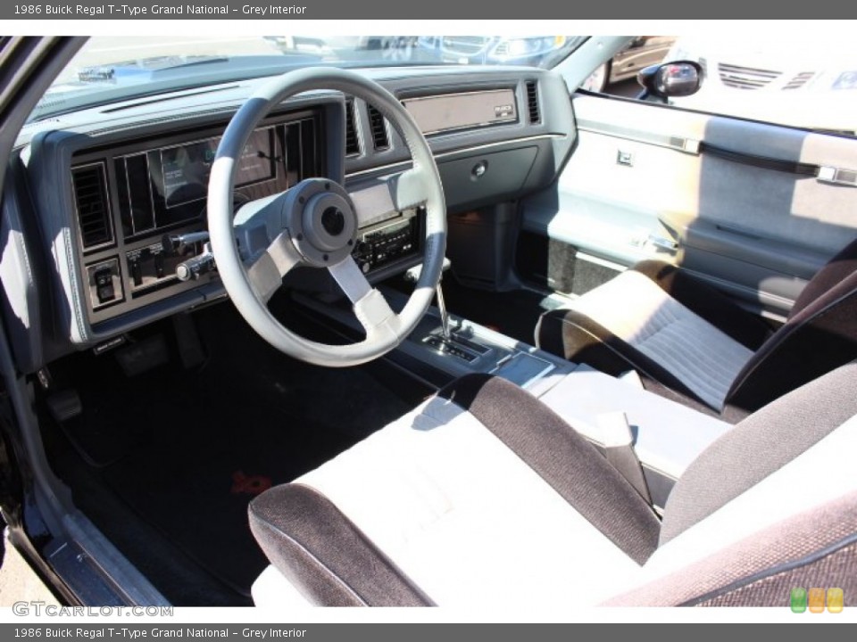 Grey Interior Prime Interior for the 1986 Buick Regal T-Type Grand National #63105345