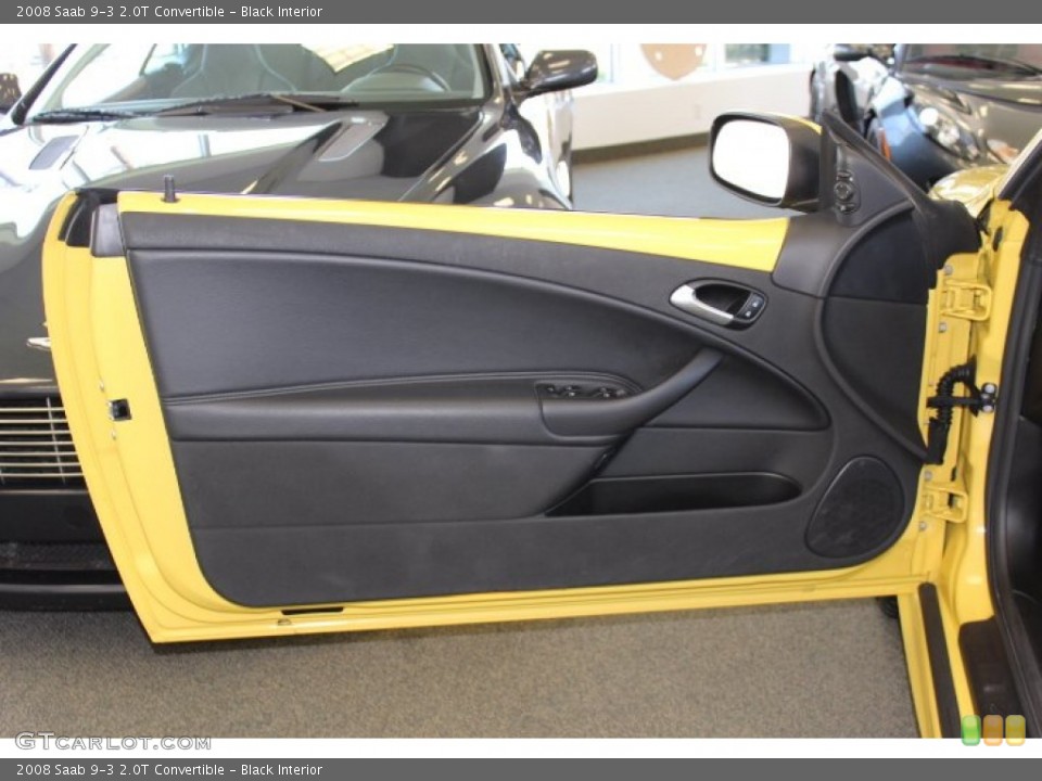 Black Interior Door Panel for the 2008 Saab 9-3 2.0T Convertible #63105983