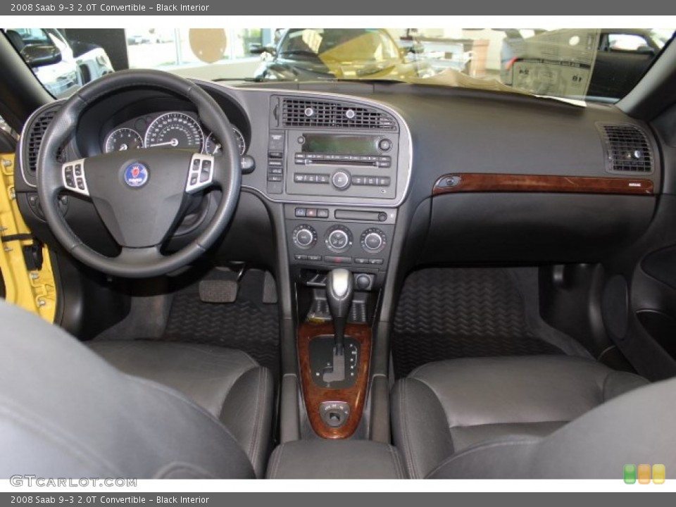 Black Interior Dashboard for the 2008 Saab 9-3 2.0T Convertible #63106019