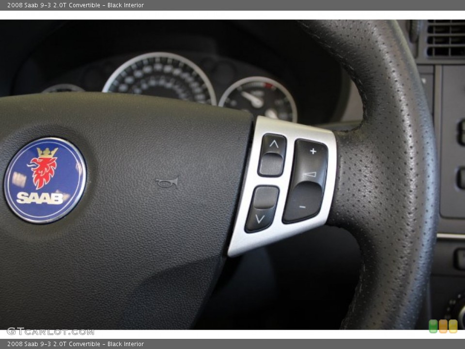 Black Interior Controls for the 2008 Saab 9-3 2.0T Convertible #63106045