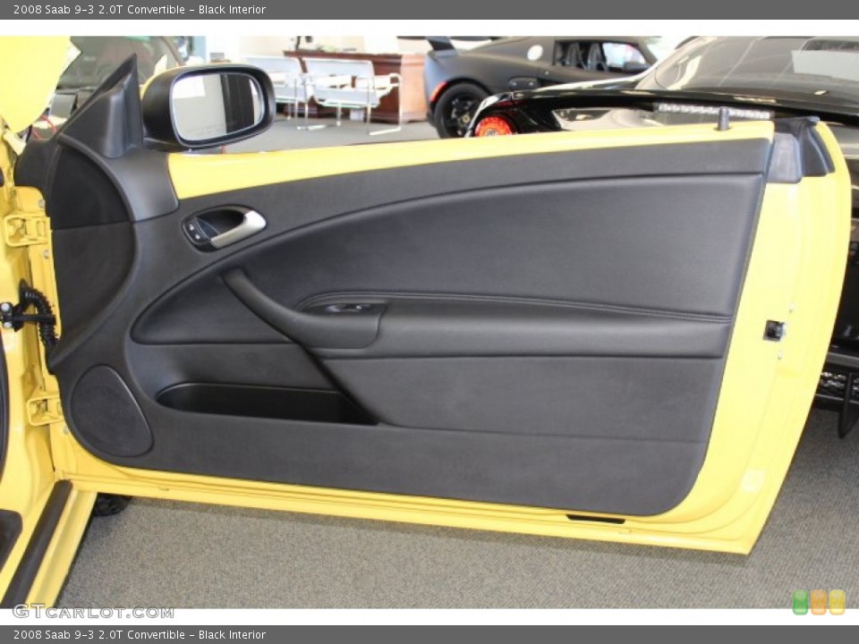 Black Interior Door Panel for the 2008 Saab 9-3 2.0T Convertible #63106103