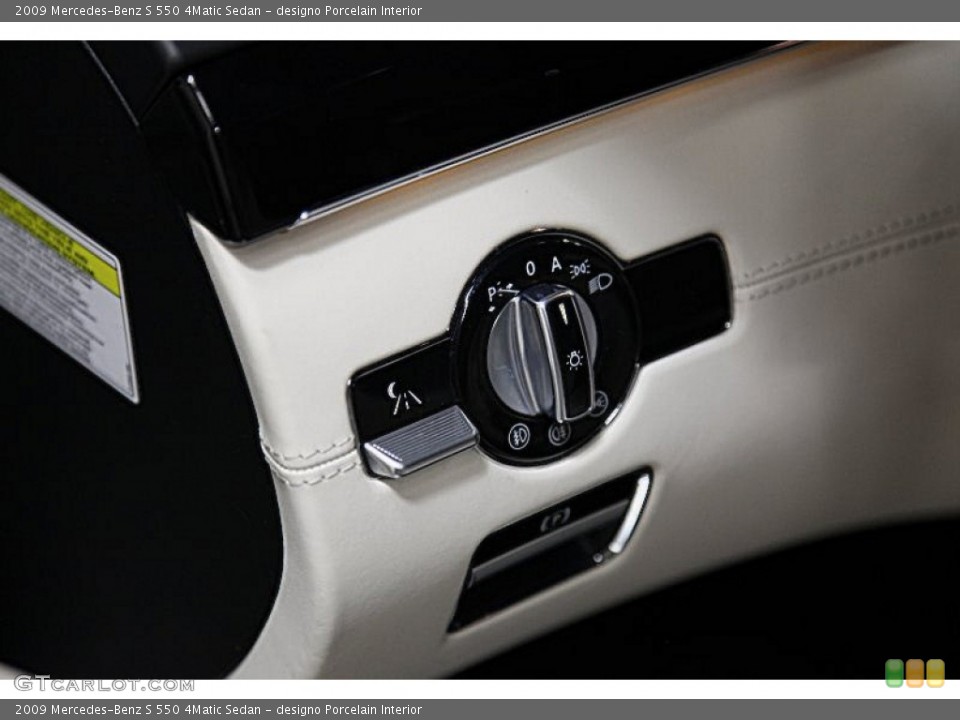 designo Porcelain Interior Controls for the 2009 Mercedes-Benz S 550 4Matic Sedan #63106660