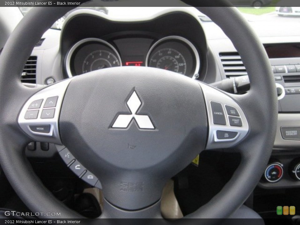 Black Interior Steering Wheel for the 2012 Mitsubishi Lancer ES #63107678