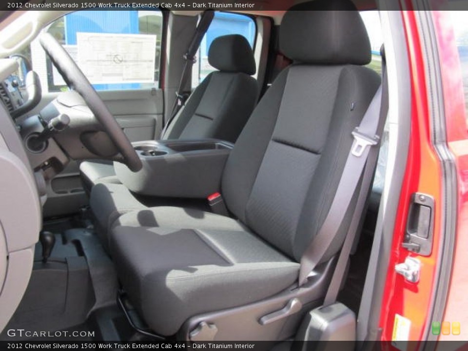 Dark Titanium Interior Front Seat for the 2012 Chevrolet Silverado 1500 Work Truck Extended Cab 4x4 #63110213