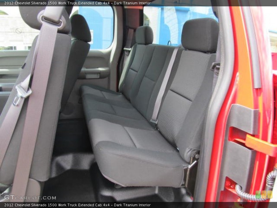 Dark Titanium Interior Rear Seat for the 2012 Chevrolet Silverado 1500 Work Truck Extended Cab 4x4 #63110222