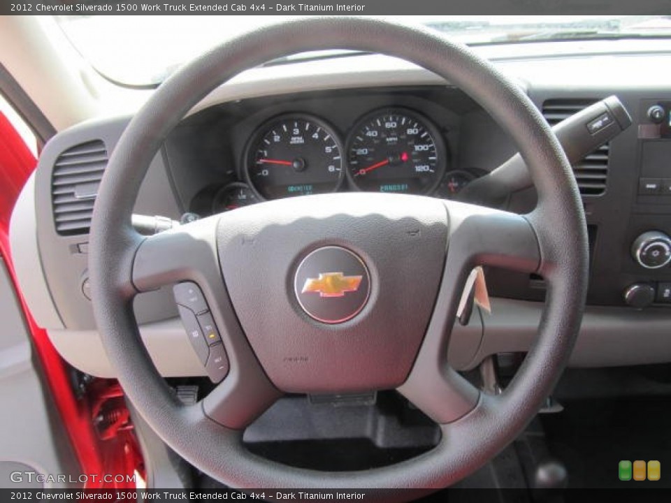 Dark Titanium Interior Steering Wheel for the 2012 Chevrolet Silverado 1500 Work Truck Extended Cab 4x4 #63110231