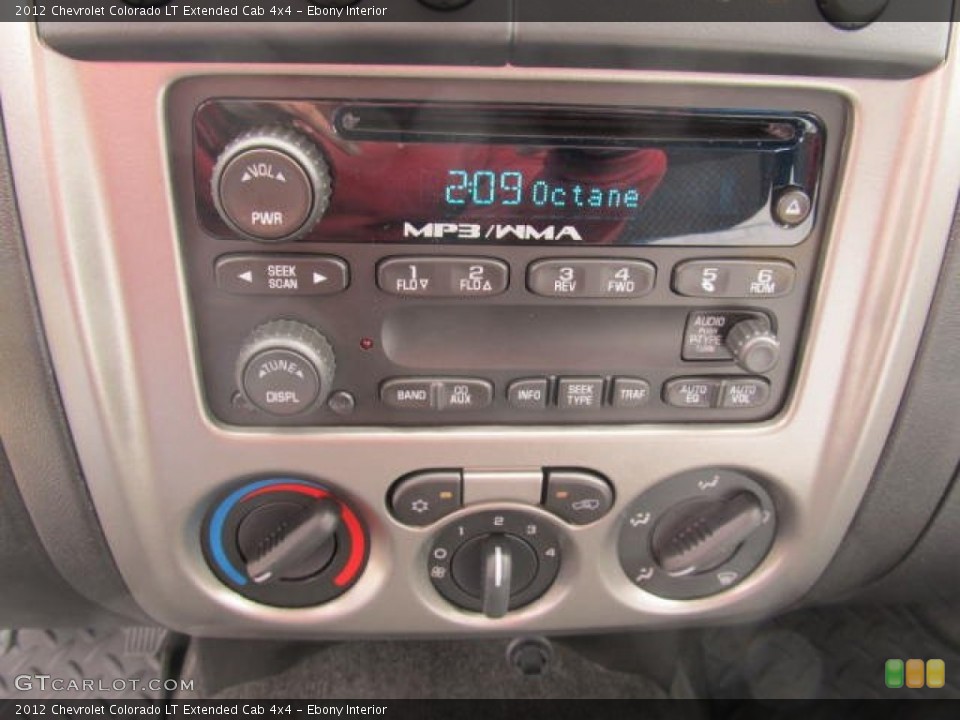 Ebony Interior Controls for the 2012 Chevrolet Colorado LT Extended Cab 4x4 #63110495