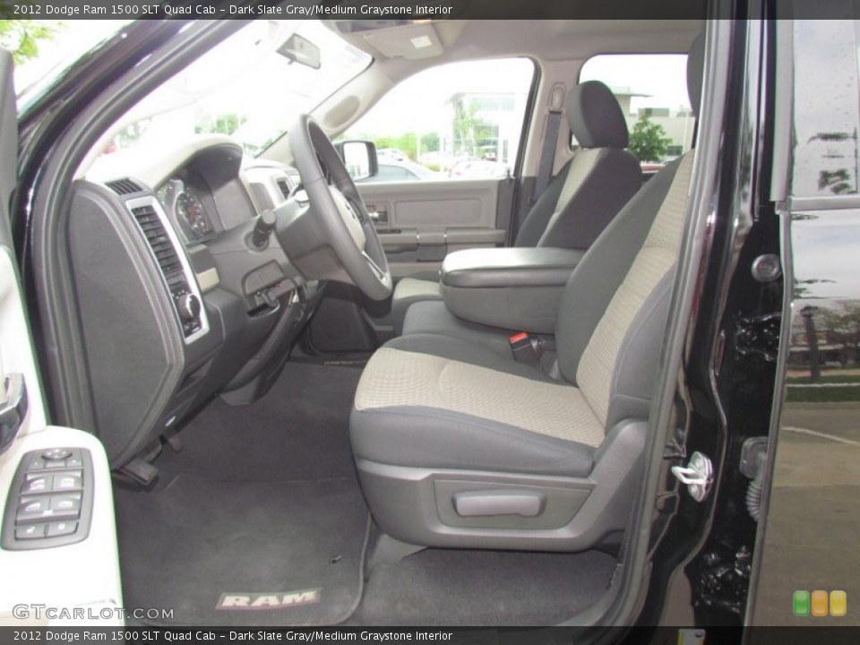 Dark Slate Gray/Medium Graystone Interior Photo for the 2012 Dodge Ram 1500 SLT Quad Cab #63114496