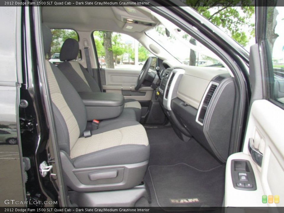 Dark Slate Gray/Medium Graystone Interior Photo for the 2012 Dodge Ram 1500 SLT Quad Cab #63114504