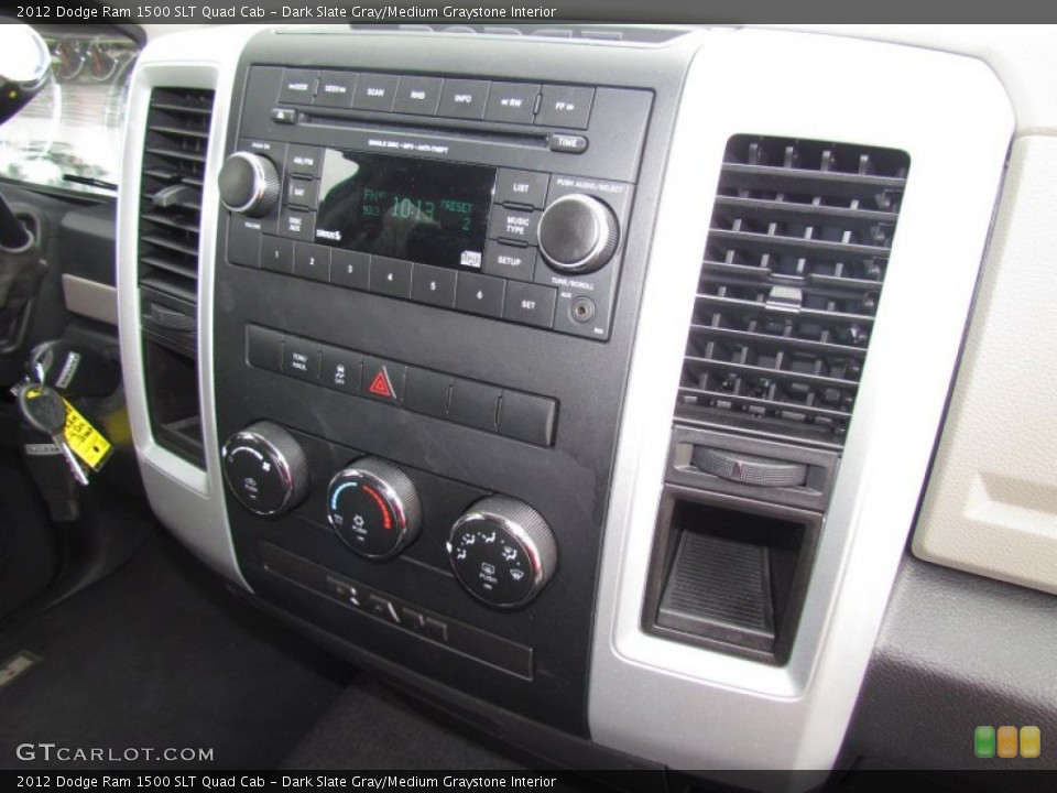 Dark Slate Gray/Medium Graystone Interior Controls for the 2012 Dodge Ram 1500 SLT Quad Cab #63114566