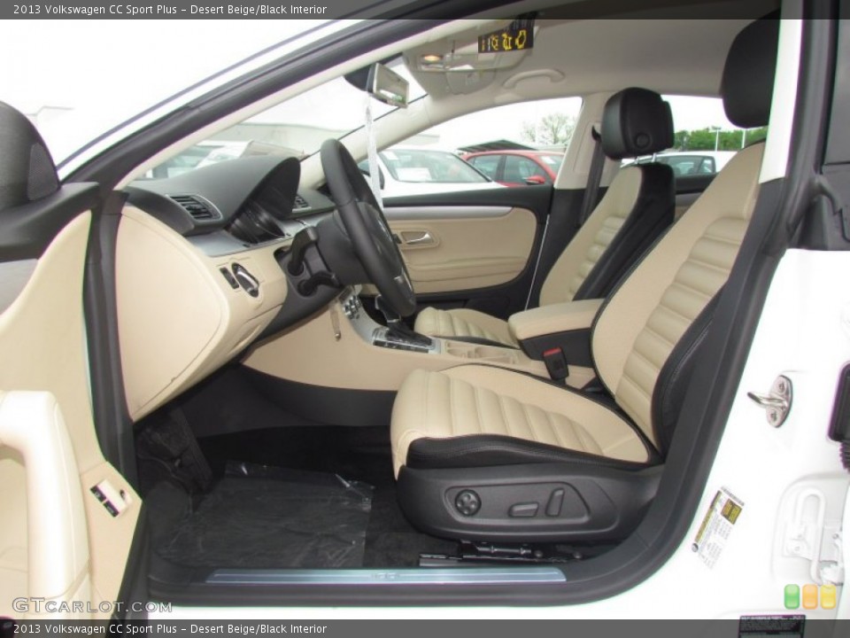 Desert Beige/Black Interior Photo for the 2013 Volkswagen CC Sport Plus #63115799