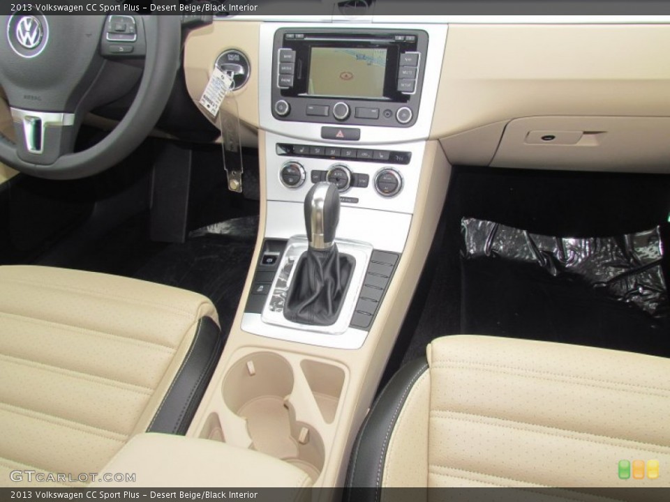 Desert Beige/Black Interior Controls for the 2013 Volkswagen CC Sport Plus #63115826