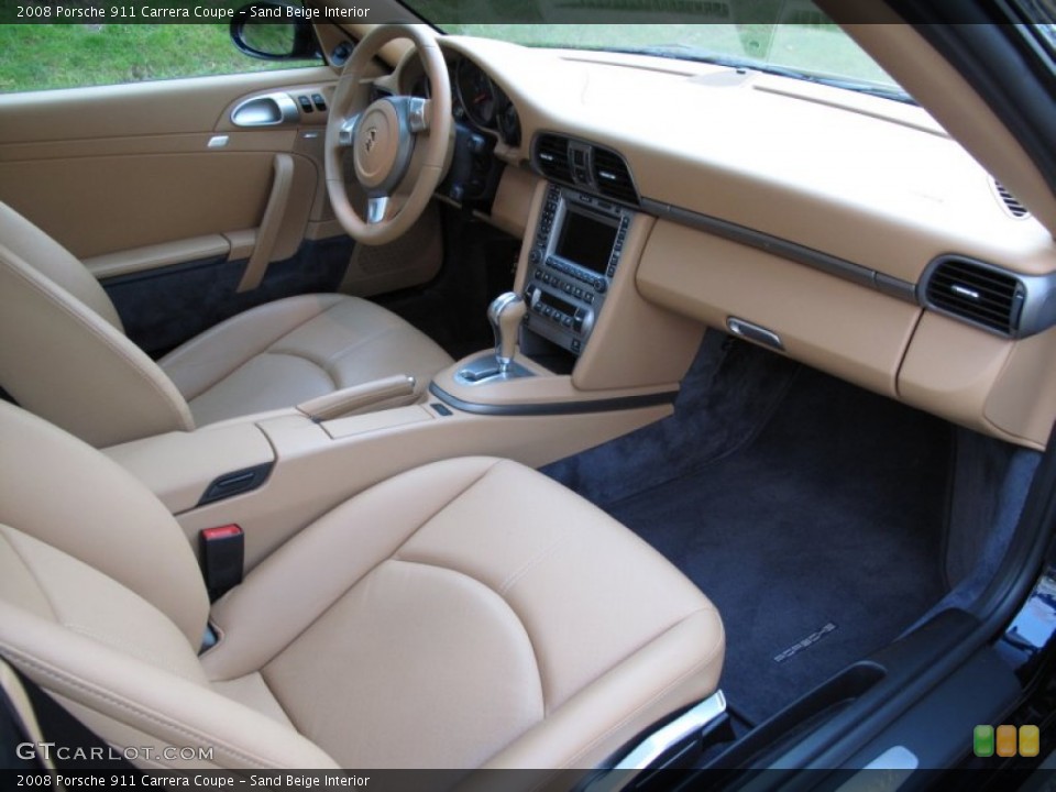 Sand Beige Interior Photo for the 2008 Porsche 911 Carrera Coupe #63116477