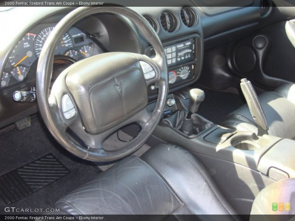 Ebony Interior Photo for the 2000 Pontiac Firebird Trans Am Coupe #63116516