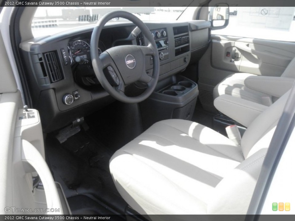 Neutral 2012 GMC Savana Cutaway Interiors
